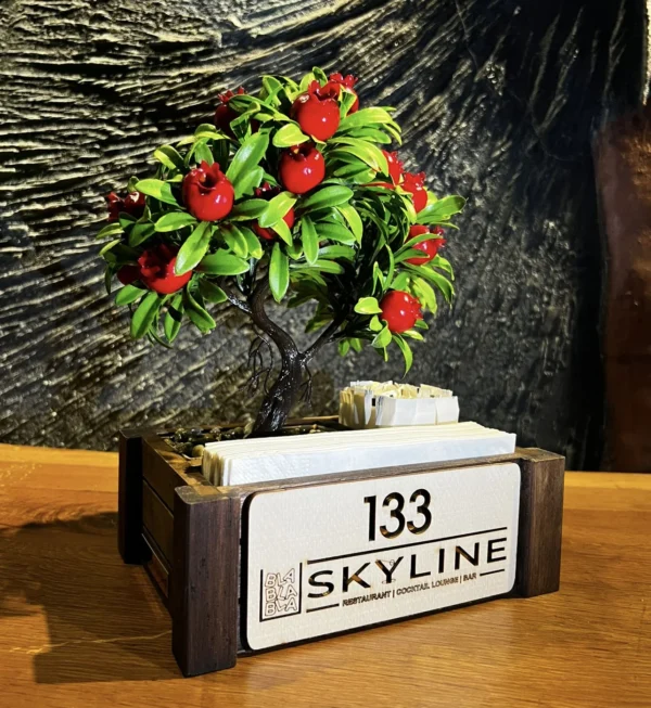 Çiçekli Dispenser Menaj Takımı 1032