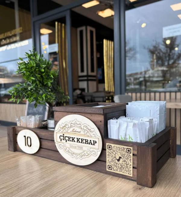 Çiçekli Dispenser Menaj Takımı 1034