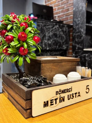 Çiçekli Dispenser menaj Takımı 1036